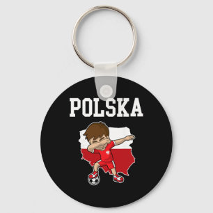 Llavero Polska Fútbol Polonia Polaco Dabbing Fútbol 