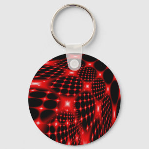 Llavero Polvo de red brillante rojo