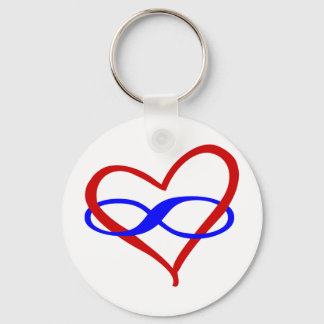 Llavero Poly Heart Infinity