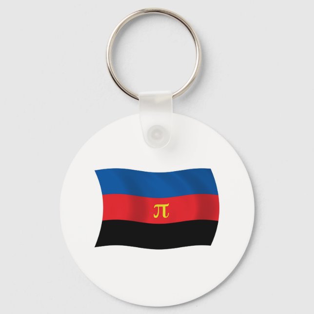 Llavero Polyamory Flag Keychain (Anverso)