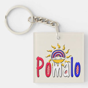 Llavero Pomalo – Relajación croata con sol y arcoíris