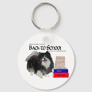 Llavero Pomerania Negra Regreso a Clases