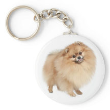 Pomerania Pom Pom Pom Puppy Dog Keychain