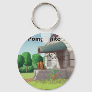 Llavero Pomeraniano Sobre Granito (Pomegranita) Gracioso