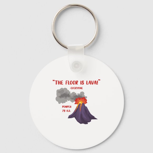 Llavero Pompeya El Suelo Es Lava (Anverso)