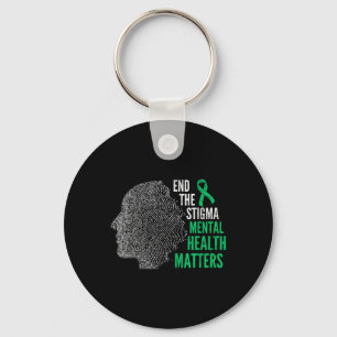 Llavero Poner Fin Al Estigma De Salud Mental Consciente De