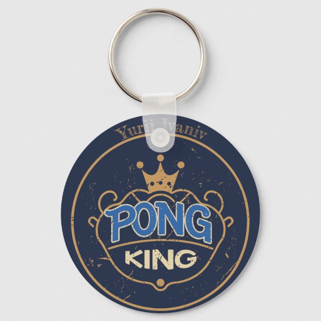 Llavero Pong King Blue (Anverso)