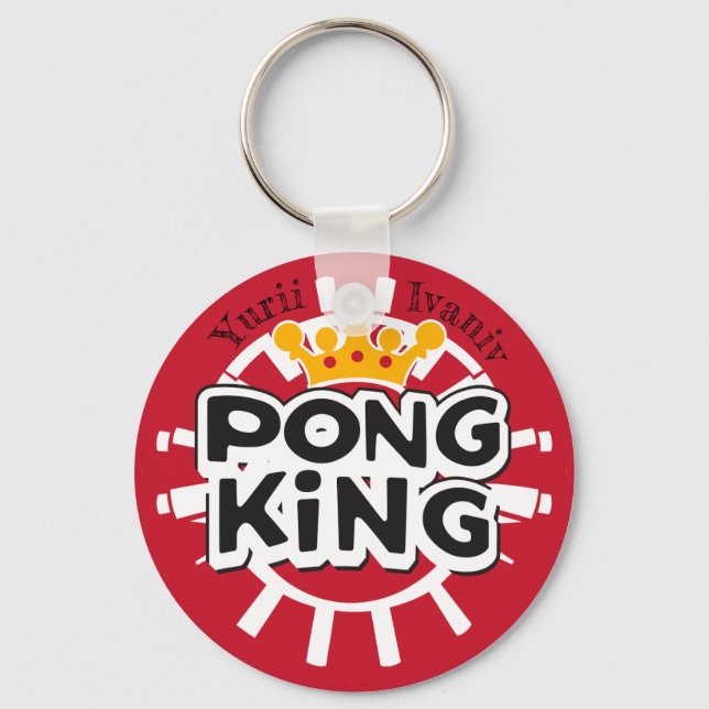 Llavero Pong King Red (Anverso)