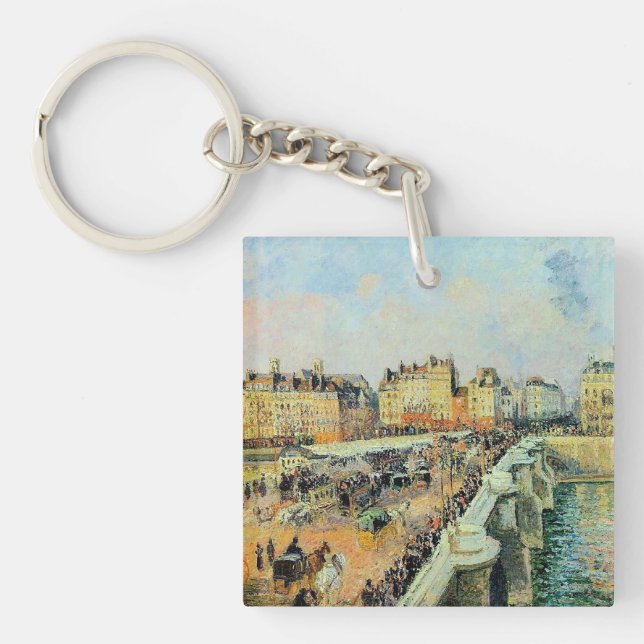 Llavero Pont Neuf, Tarde, Sunlight Camille Pissarro (Frente)