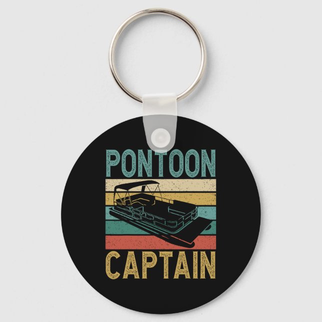 Llavero Pontoon Boat Captain Funny Pontoon Boat Boating Ca (Anverso)