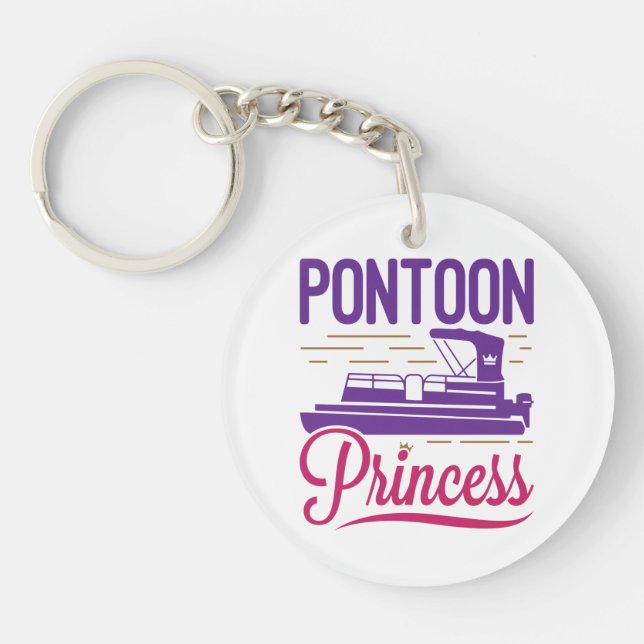 Llavero Pontoon Princess Pontooning Motor Booting (Frente)