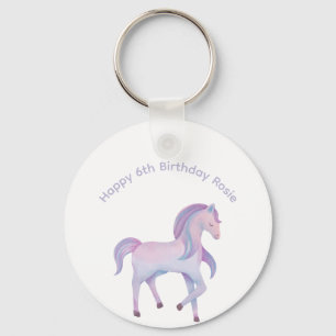 Llavero Pony mágico pastel personalizable