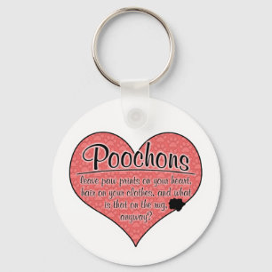 Llavero Poochon Paw Imprime Humor De Perro