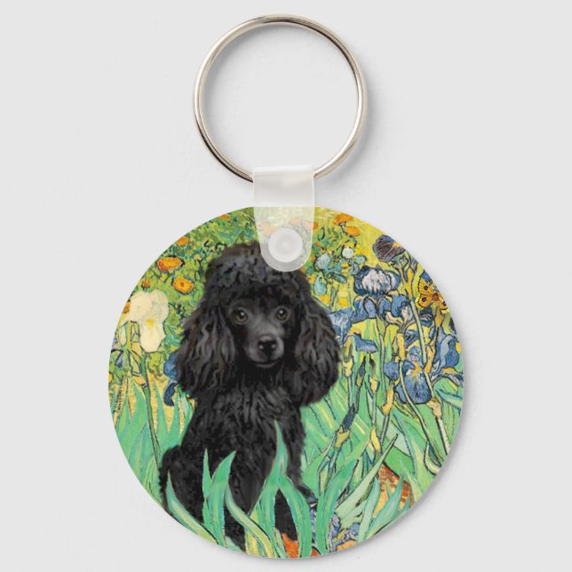 Llavero Poodle (negro 1) - Irlandeses (Anverso)