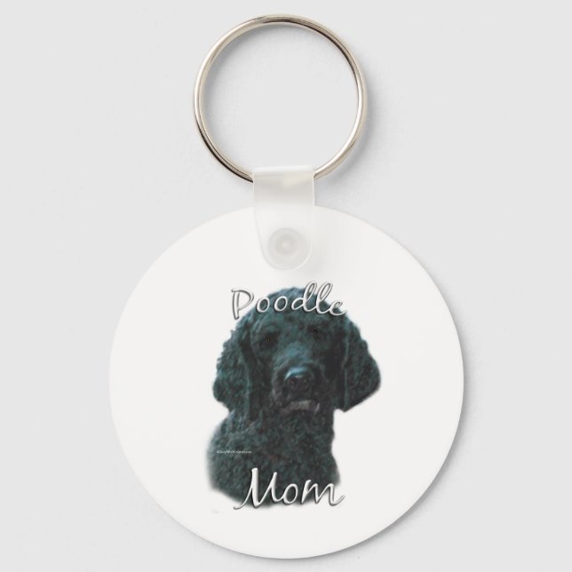 Llavero Poodle (negro) Mamá 2 (Anverso)