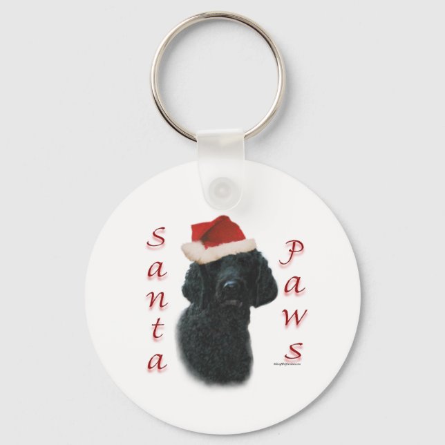 Llavero Poodle Santa Paws (Anverso)