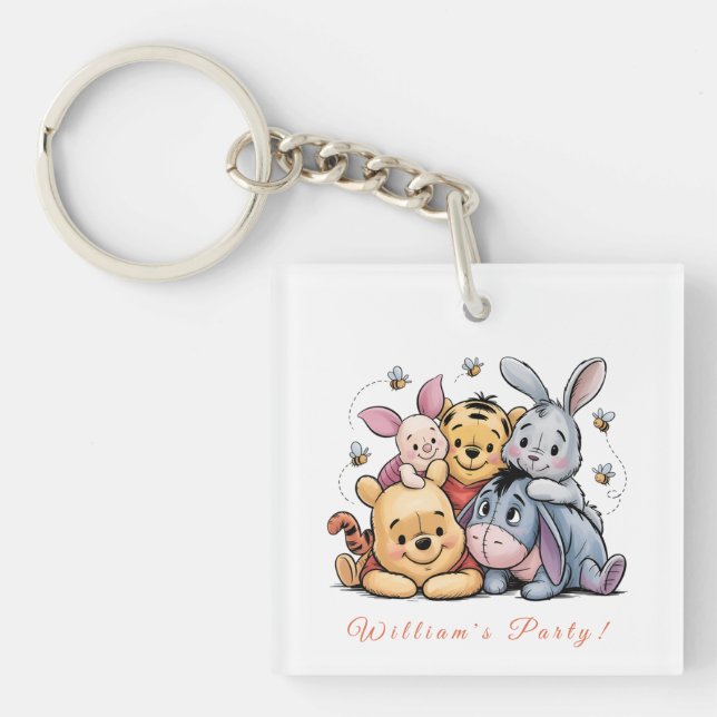Llavero Pooh & Amigos Pastel (Frente)