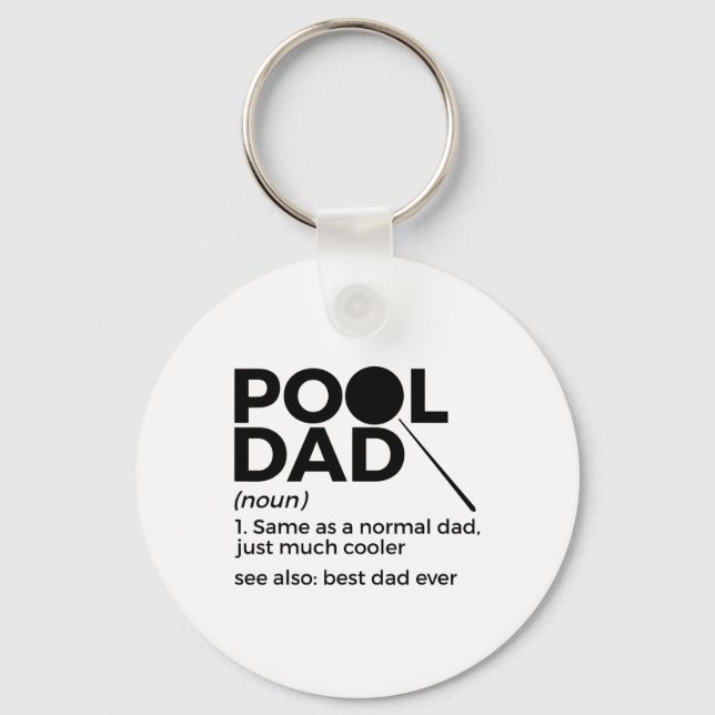 Llavero Pool Dad Definition Funny Billiards Best Dad (Anverso)