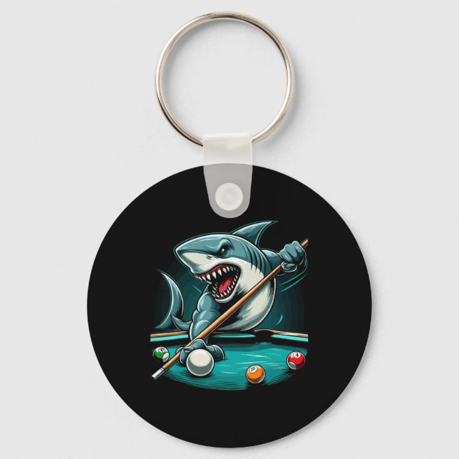 Llavero Pool Shark Funny Pool Player Billiard 8- (Anverso)