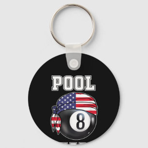 Llavero Pool Shark Jersey Guay Gift Top Bar Billiards