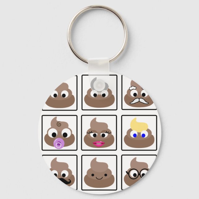 Llavero Poop Many Faces (Anverso)