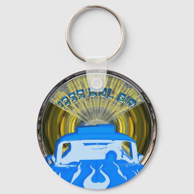 Llavero Pop Art 1955 Bel Air Blue (Anverso)