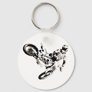 Llavero Pop Art Motocross Motoryle Sport