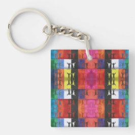 Llavero Pop art no.1 by Yeshaya Dank - unity & harmony