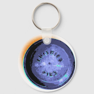 Llavero Pop-Art original de Frisbee Pie Tin