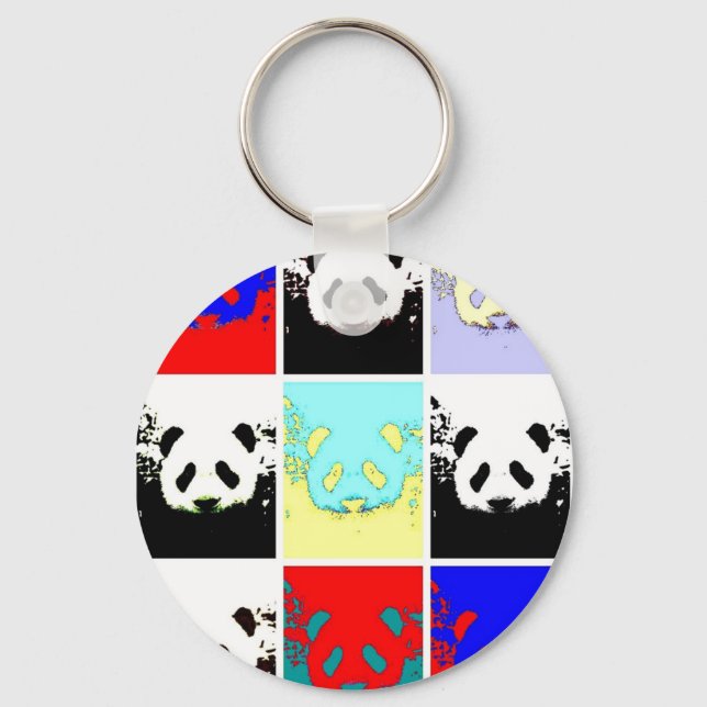 Llavero Pop Art Panda (Anverso)