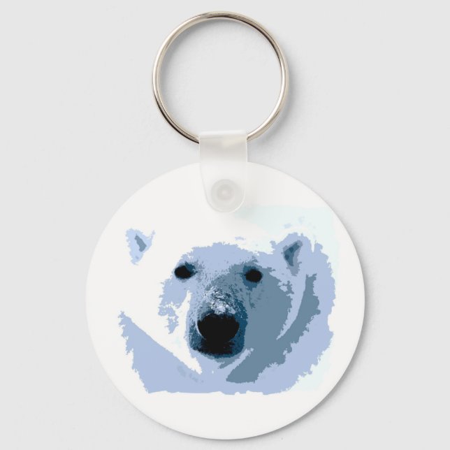 Llavero Pop Art Polar Bear (Anverso)