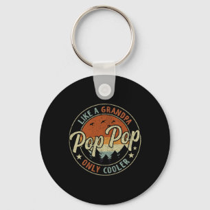 Llavero Pop Pop Como Un Abuelo Sólo Retro Vintage Frío