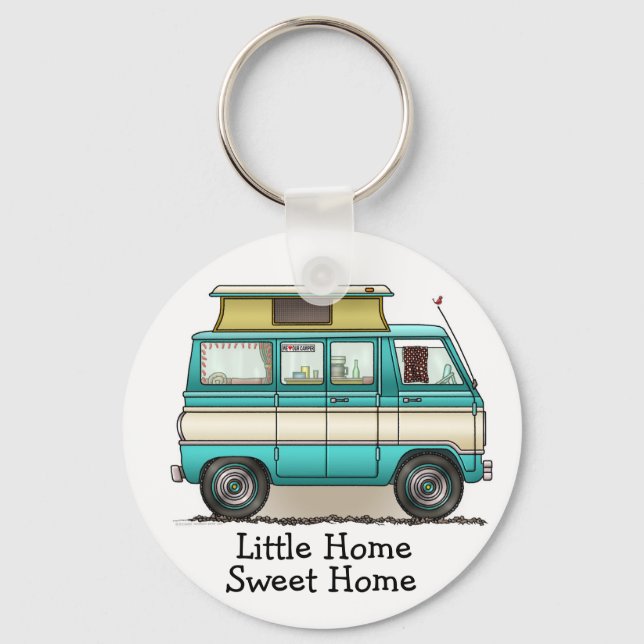 Llavero Pop Top Van Camper (Anverso)