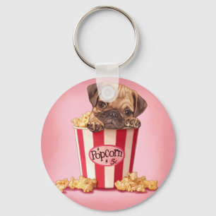 Llavero Popcorn Pug