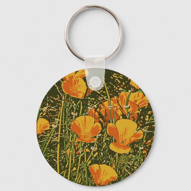 Llavero Poppies posterizados (Anverso)