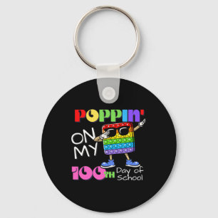 Llavero Poppin' En Mi Juguete De 100 Días Escolares Cute F