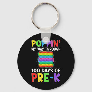 Llavero Poppin My Way Through 100 Days Of School Pre-k Boy