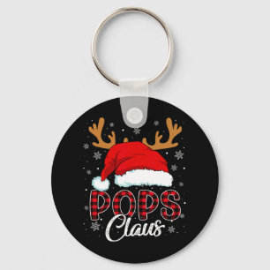 Llavero Pops Claus Santa Hat Reindeer Red Plaid Mateo F