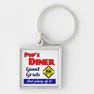 Llavero Pops Diner Retro Kitchen Dice Keychain