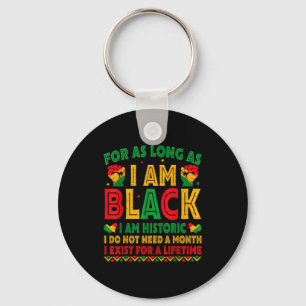 Llavero Por cuanto tiempo soy negro soy histórico Mes de l