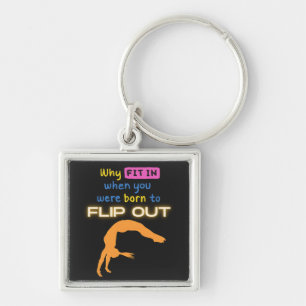 Llavero ¿Por qué encajar cuando nació la gimnasta Flip Out