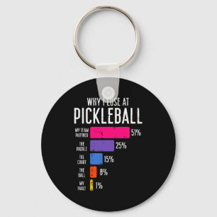 Llavero Por qué perder en pickleball divertido pickle ball
