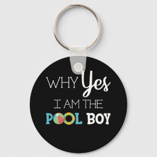 Llavero ¿Por Qué Soy El Chico De La Piscina?
