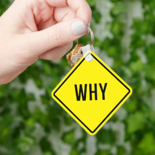 Llavero Por qué una clave cuadrada Metalizado