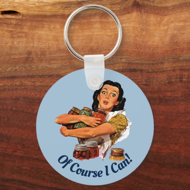 Llavero Por Supuesto Que Puedo Keychain (Anverso)