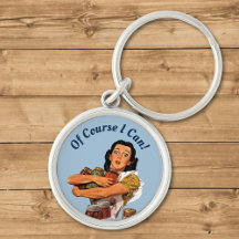 Por Supuesto Que Puedo Keychain