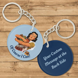 Llavero Por Supuesto Que Puedo Keychain