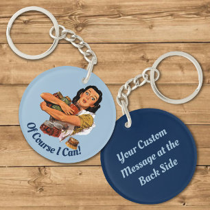 Llavero Por Supuesto Que Puedo Keychain