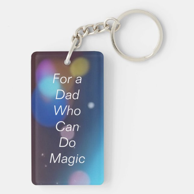 Llavero Por un papá que puede hacer magia (Atrás)