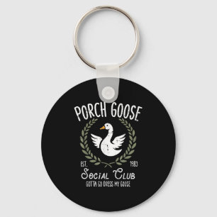 Llavero Porch Goose Social Club Funny Silly Animal Women M
